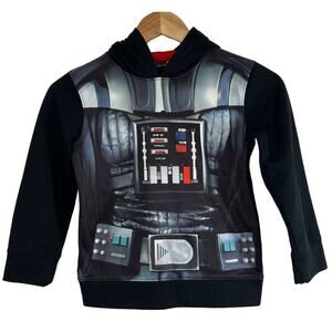 Star Wars Darth Vader Kids Hoodie Small/Medium Black Red 7